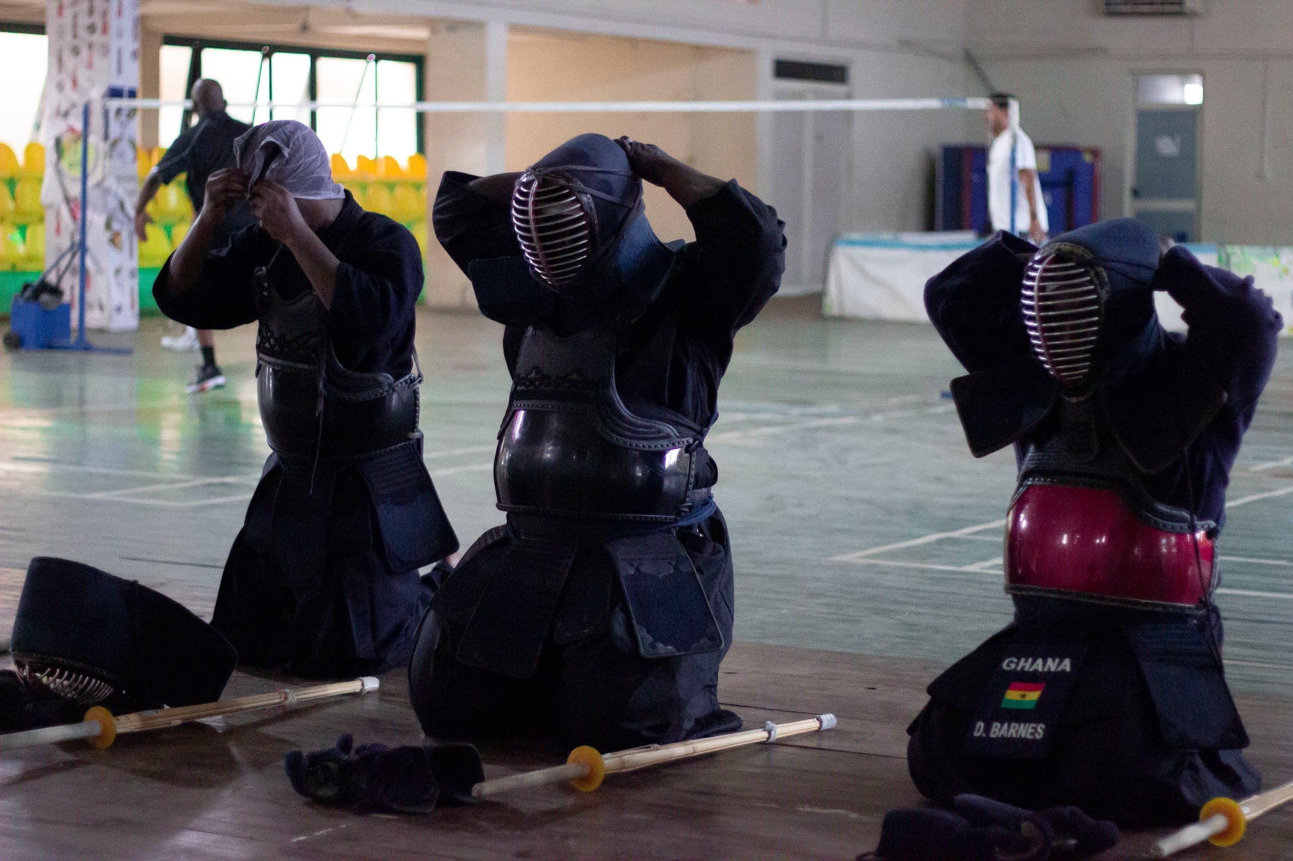 Kendo training in Ghana